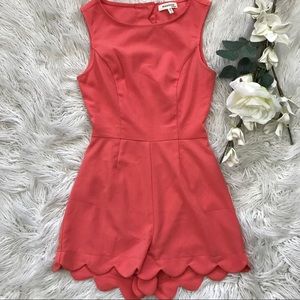 Coral romper  size small